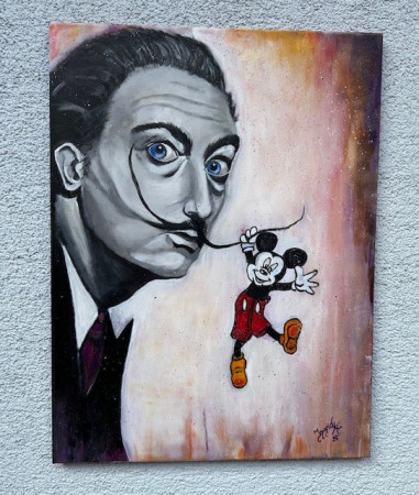 "Salvator Dali"_80 x 60 cm _ Acryl